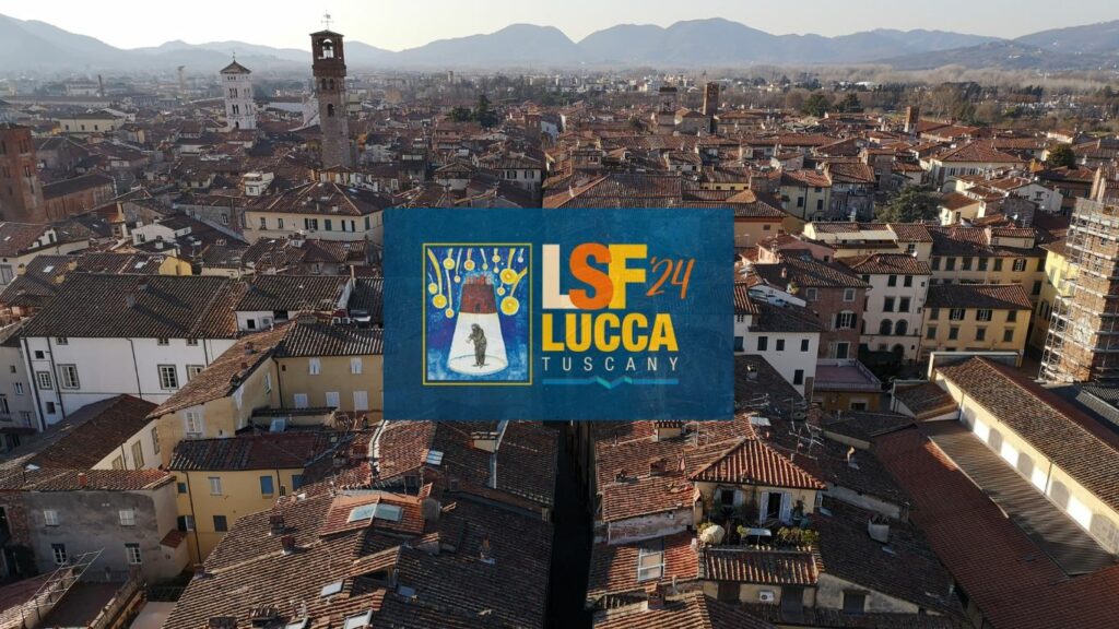 View of Lucca from the top of Torre Guinigi Lucca. Lucca Summer Festival